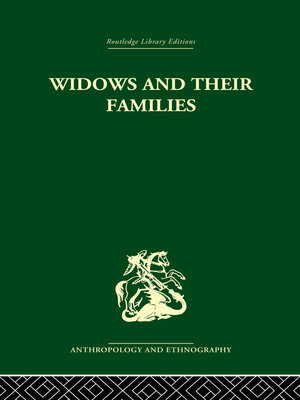 cover image of Widows and their families